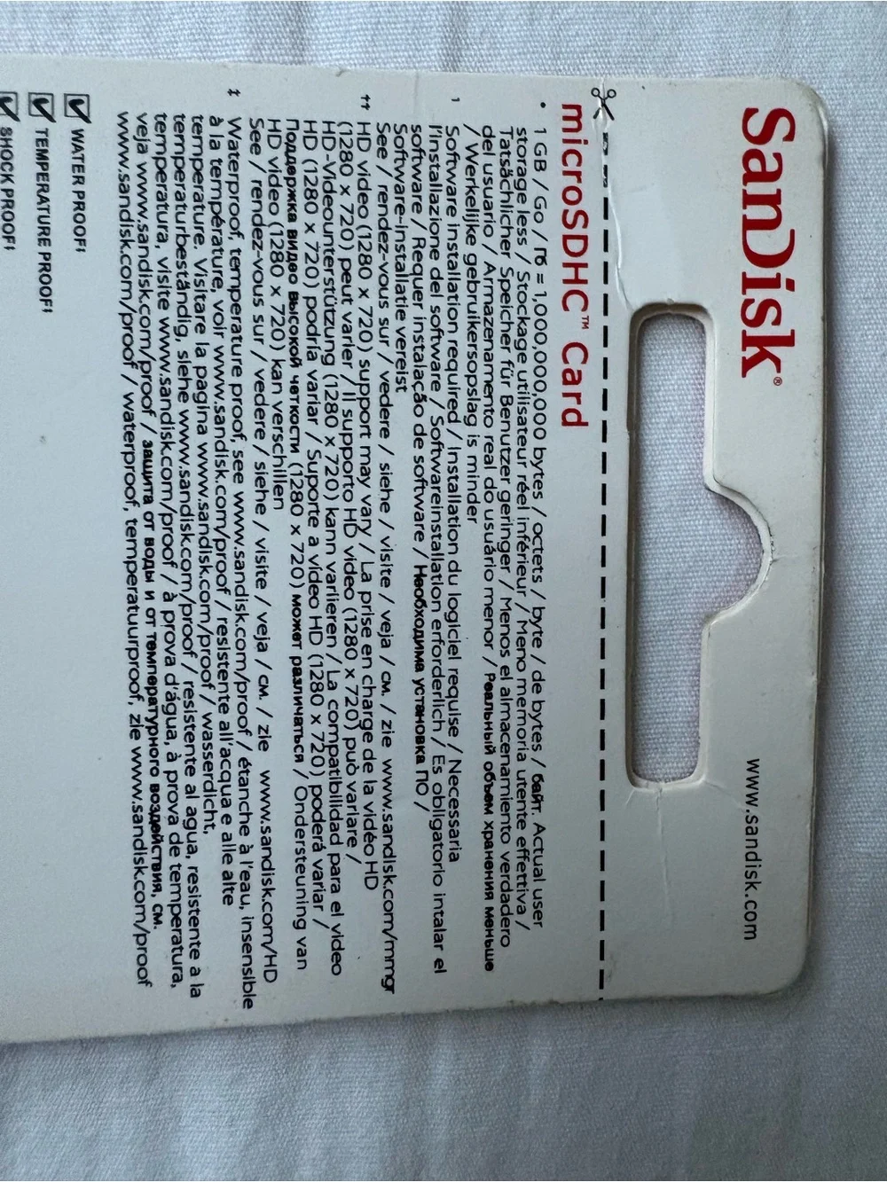 Sandisk 16GB microSD Card - Black